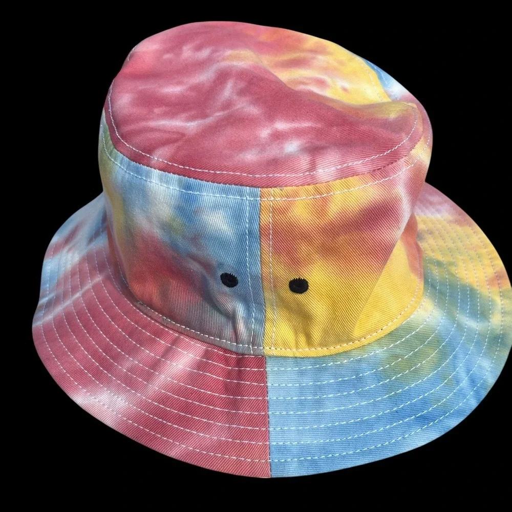The Game Headwear/Flying Point Surf Women's Rainbow Tie Dyed Bucket Hat OSFA
